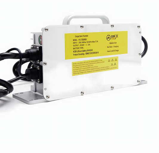 EBMX EV Battery Charger (3-pin UK Plug) 72V 20Ah