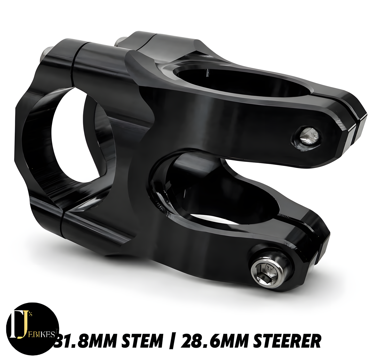 Black MTB Bike Stem Aluminum Alloy Ultralight High Strength Short 35mm/31.8mm