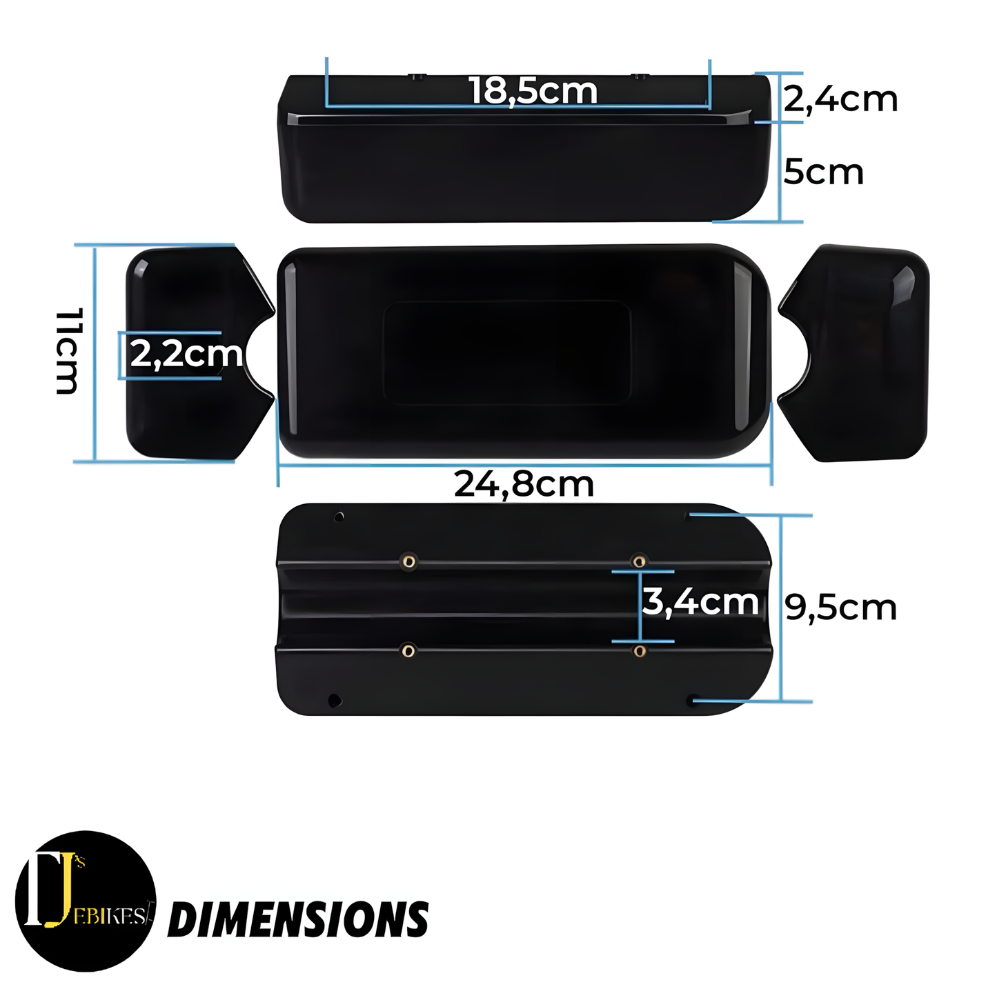 Large Controller Box Case Bag Waterproof Conversion Kit Electric Bicycle