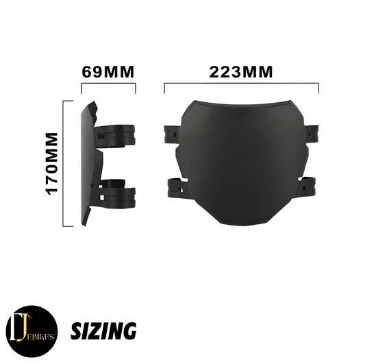 ODI DH Style Number Plate - Black, Bike Bmx MTB Downhill Surron Talaria