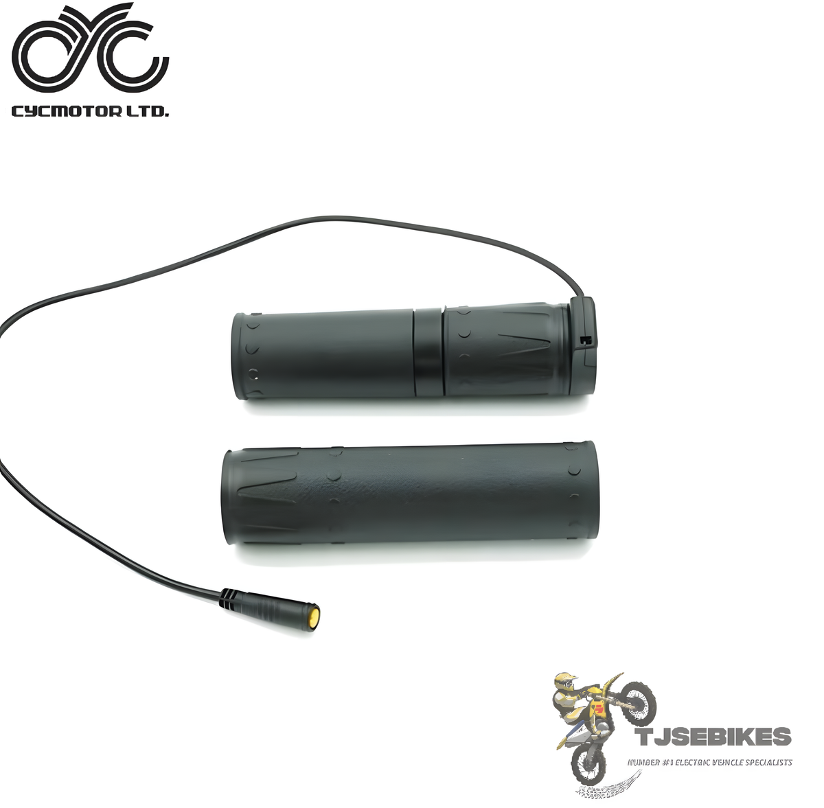CYC Half Twist Throttle – 3-Pin Julet Female Connector for CYC Mid-Drive eBike Motor Kits