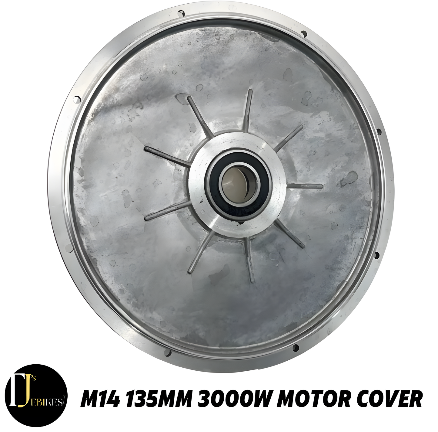 3000W Ebike Motor Side Cover Plate Freewheel & Brake Side 17mm & 22mm Bearing Black