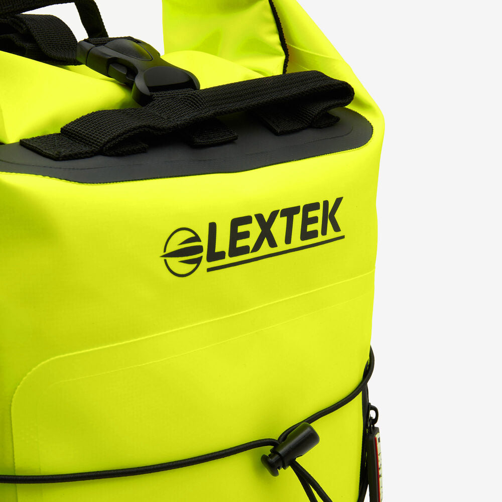 Lextek Waterproof Dry Bag Backpack 30Litre Fluorescent Yellow