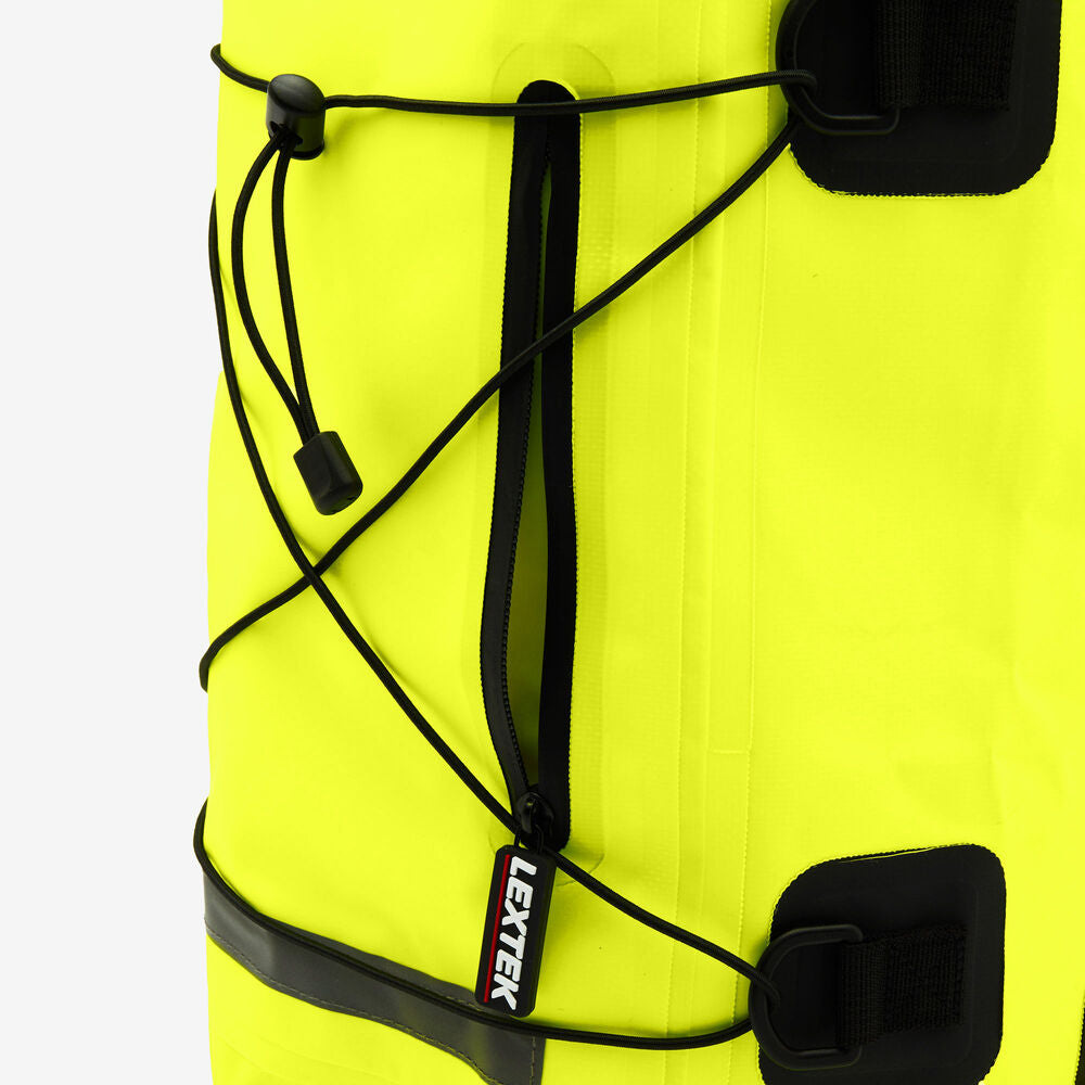Lextek Waterproof Dry Bag Backpack 30Litre Fluorescent Yellow