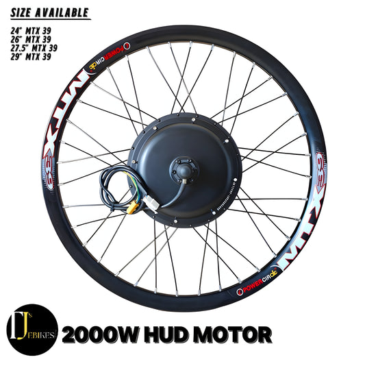 48v/52v/72v 2000w 26/27.5/29in Ebike Hub Motor Electric