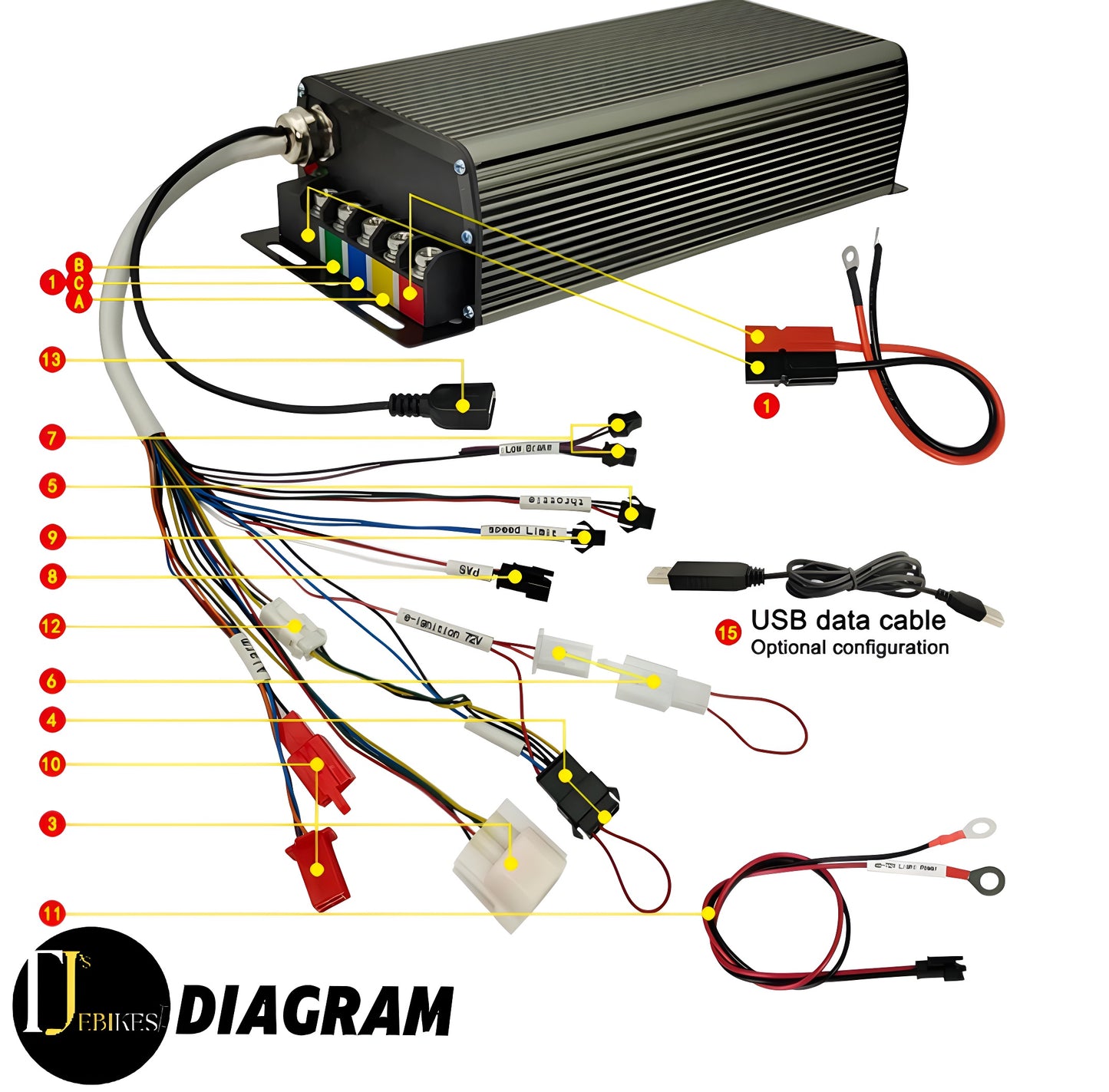 Ebike kit 3000W EBike Conversion Kit 80A SABVOTON Controller 48V 52v 60v 72v high toque electric bike conversion kit