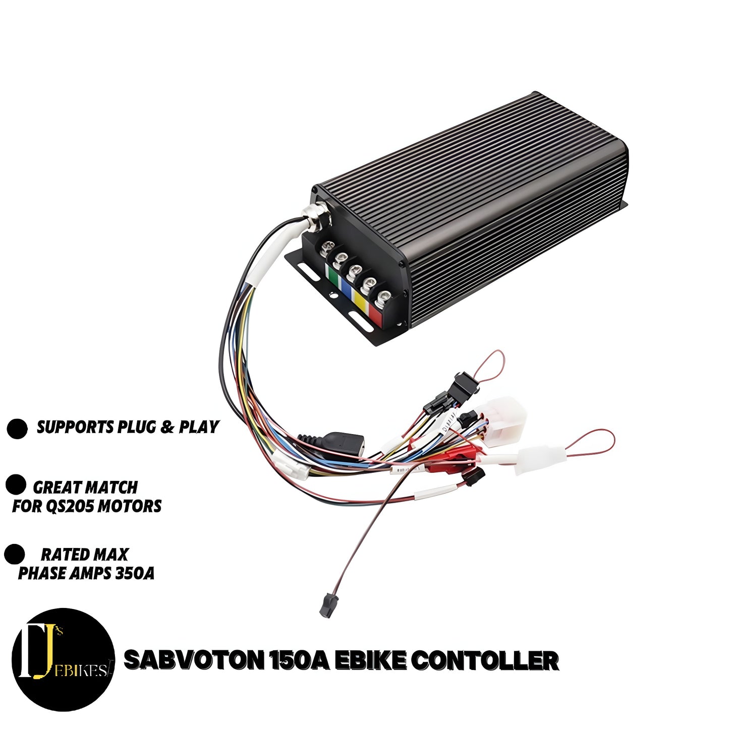10KW EBike Conversion kit QS205 5000W motor Kit 250W Road Legal Limiter Switch 
150A SABVOTON Controller 48V 52v 60v 72v high
toque electric bike conversion kit