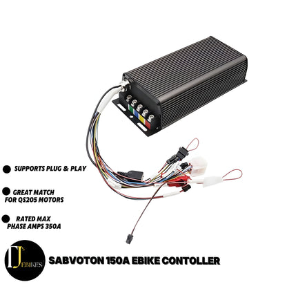 10KW EBike Conversion kit QS205 5000W motor Kit 250W Road Legal Limiter Switch 
150A SABVOTON Controller 48V 52v 60v 72v high
toque electric bike conversion kit
