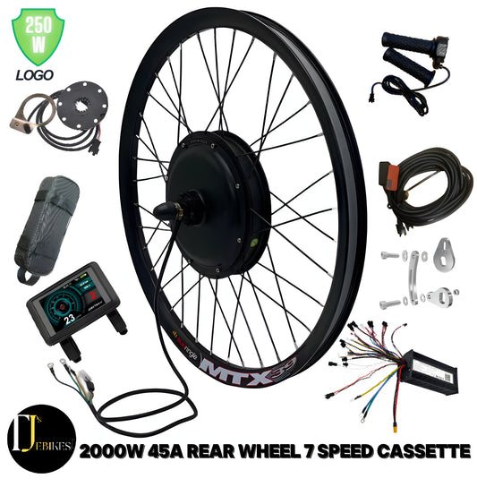 2000W 52V 60V 72V REAR WHEELUKC1+  DISPLAY E-BIKE CONVERSION  KIT HIGH TORQUE MOTOR