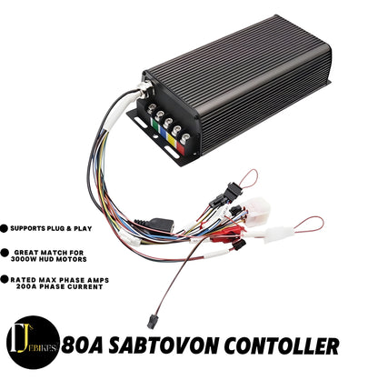 Ebike kit 3000W EBike Conversion Kit 80A SABVOTON Controller 48V 52v 60v 72v high toque electric bike conversion kit