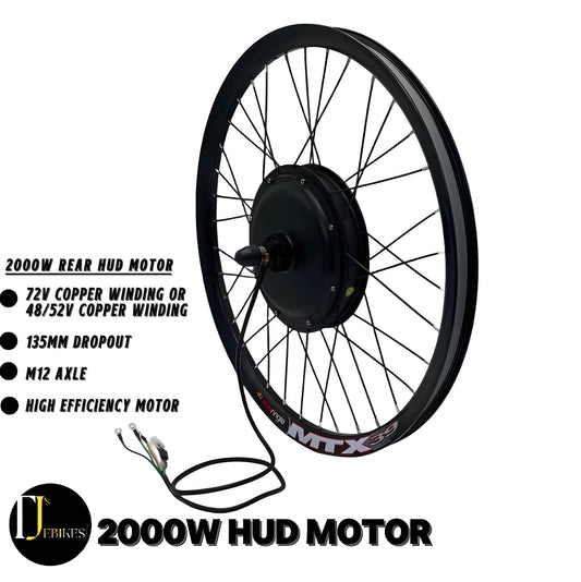 2000W 52V 60V 72V REAR WHEELUKC1+  DISPLAY E-BIKE CONVERSION  KIT HIGH TORQUE MOTOR