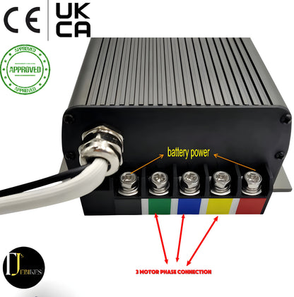 3000W MTX E Bike Conversion Kit 80 Amp SABVOTON Controller & 72v 30Ah 80a ant bms battery