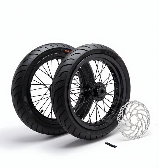 Front/Rear Moto Wheel Set (Best For KKE Or Fastace) 14inch (90 Front/100 Rear)