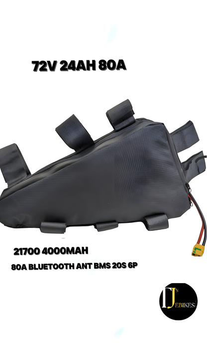 72v 24ah 80A BMS triangle E-bike battery