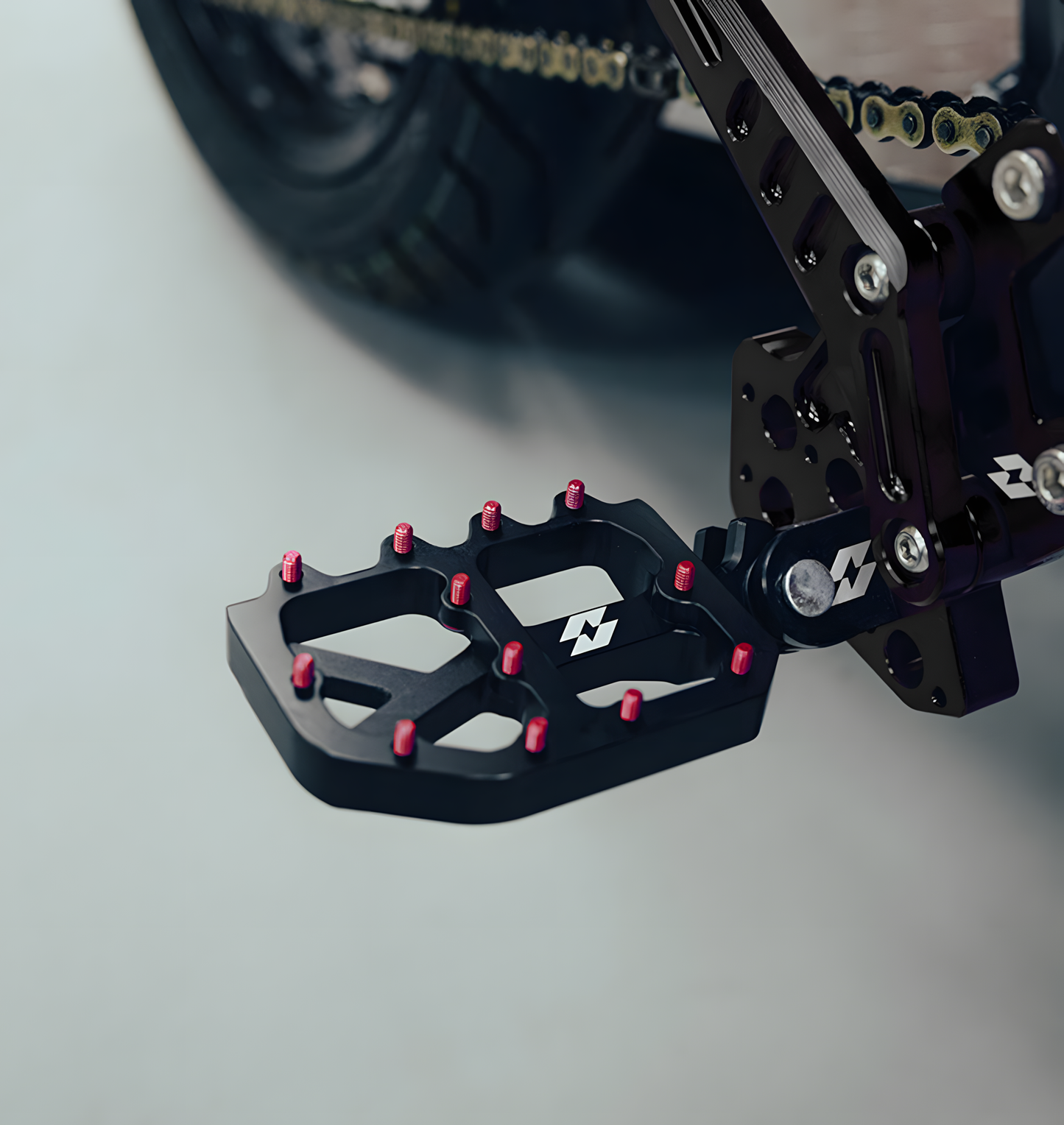 Full-E Charged Black Foot Peg Set