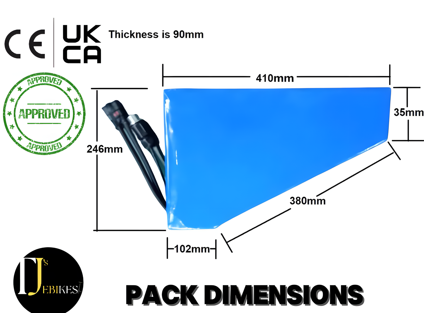 72v 30AH 60a ANT BMS TRIANGLE EBIKE BATTERY