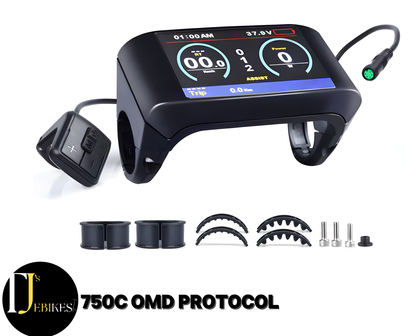 12000w 150a SABVOTON 52v 60v 72v rear wheel 750c display stealth bomber/ebike conversion kit high torque motor