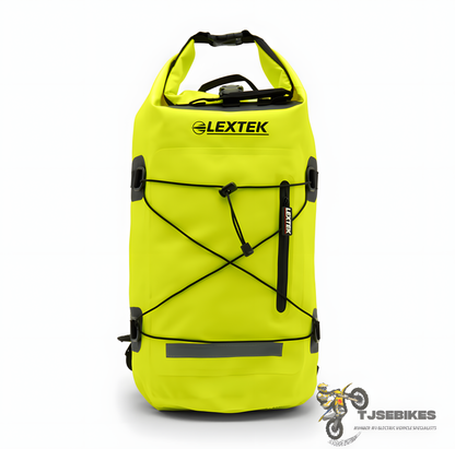 Lextek Waterproof Dry Bag Backpack 30Litre Fluorescent Yellow