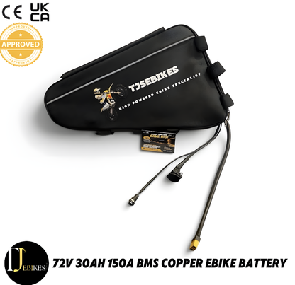 72V 30Ah EBike Triangle Battery | 150A ANT BMS | Dual Copper Plating |High-Performance Triangle Ebike Battery