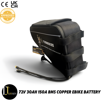 72V 30Ah EBike Triangle Battery | 150A ANT BMS | Dual Copper Plating |High-Performance Triangle Ebike Battery