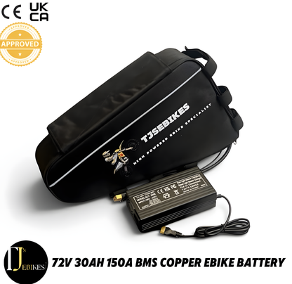 72V 30Ah EBike Triangle Battery | 150A ANT BMS | Dual Copper Plating |High-Performance Triangle Ebike Battery