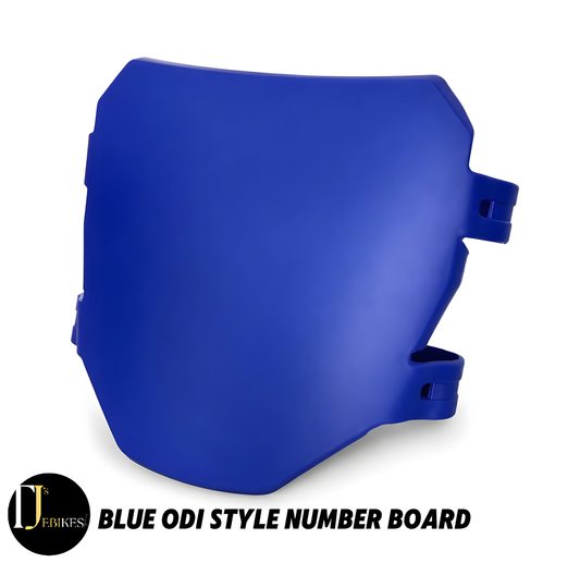 ODI Style Blue Number Board MTB EBike Surron Talaria KKE Fox 35 40 Universal
