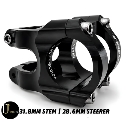 Black MTB Bike Stem Aluminum Alloy Ultralight High Strength Short 35mm/31.8mm