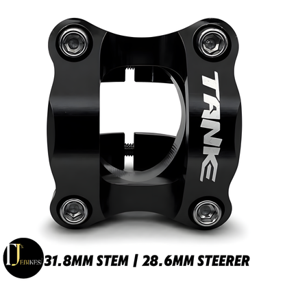 Black MTB Bike Stem Aluminum Alloy Ultralight High Strength Short 35mm/31.8mm
