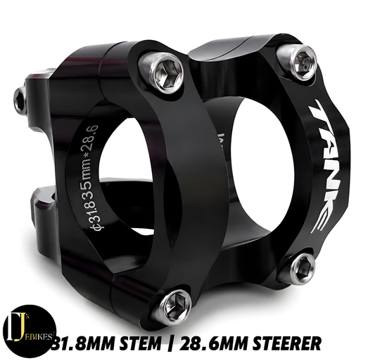Black MTB Bike Stem Aluminum Alloy Ultralight High Strength Short 35mm/31.8mm