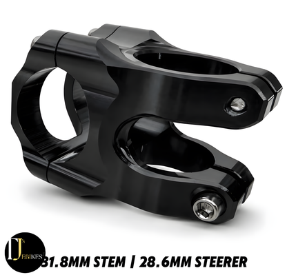 Black MTB Bike Stem Aluminum Alloy Ultralight High Strength Short 35mm/31.8mm