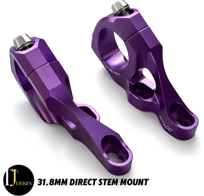 Direct Mount Stem CNC Alloy 31.8mm Anodized Purple  MTB Downhill BMX Bike Stem