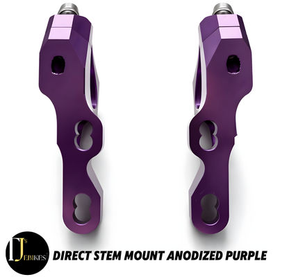 Direct Mount Stem CNC Alloy 31.8mm Anodized Purple  MTB Downhill BMX Bike Stem