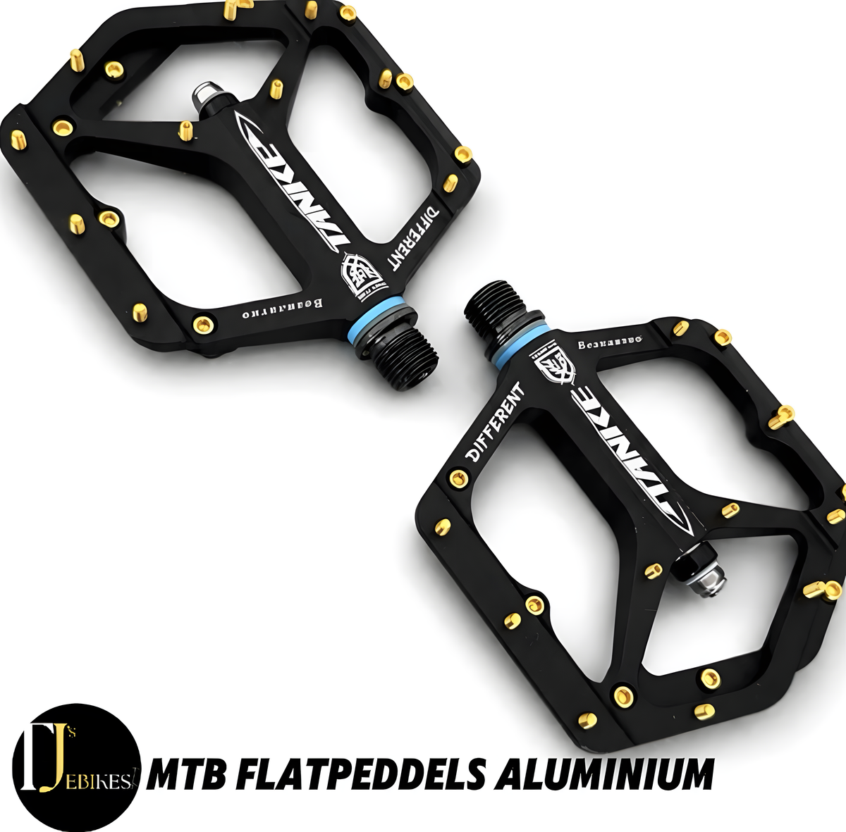 TANKE MTB Bike Pedals Flat Sealed Bearing 9/16″ Aluminium Alloy Bicycle Pedals