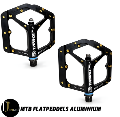 TANKE MTB Bike Pedals Flat Sealed Bearing 9/16″ Aluminium Alloy Bicycle Pedals
