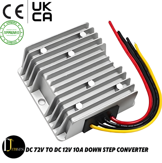 High Power 72V to 12V 10A 120W DC-DC Step-Down Buck Converter | Voltage Regulator for Electric Vehicles, Solar, and Battery Systems