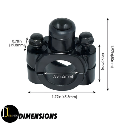 Motorcycle Handlebar Switch 12V – Kill Switch ON/OFF + Headlight & Fog Light Control Button
