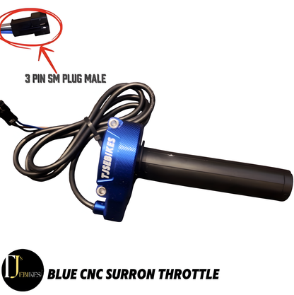 SurRon EBike Twist Throttle - 3Pin  Plug Suits DIY EBike's - Very Long wire length - CNC SurRon Ebike Twist Throttle