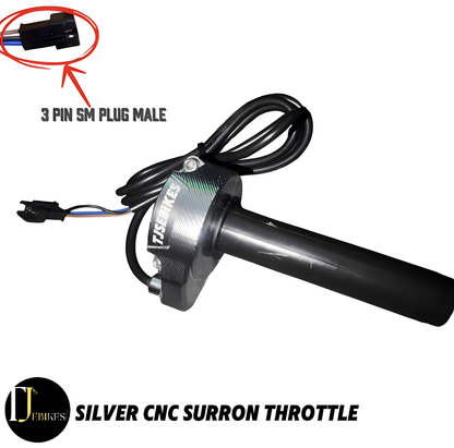 SurRon EBike Twist Throttle - 3Pin  Plug Suits DIY EBike's - Very Long wire length - CNC SurRon Ebike Twist Throttle