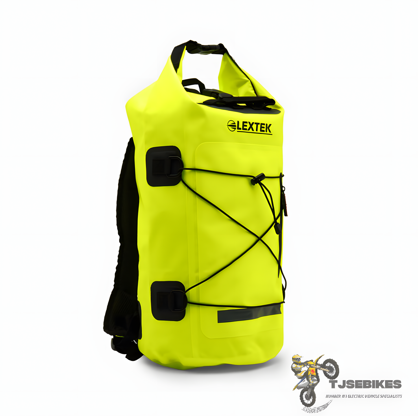 Lextek Waterproof Dry Bag Backpack 30Litre Fluorescent Yellow