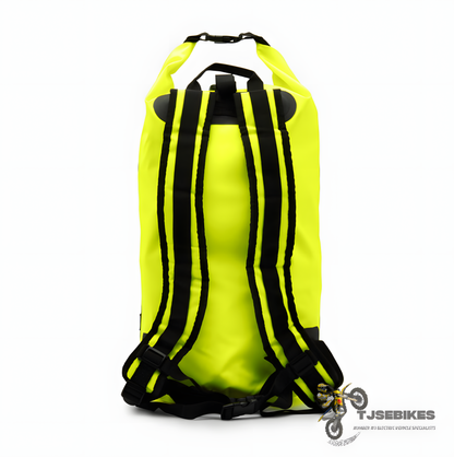 Lextek Waterproof Dry Bag Backpack 30Litre Fluorescent Yellow