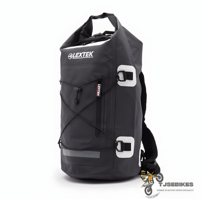 Lextek Waterproof Dry Bag Backpack 30Litre Black