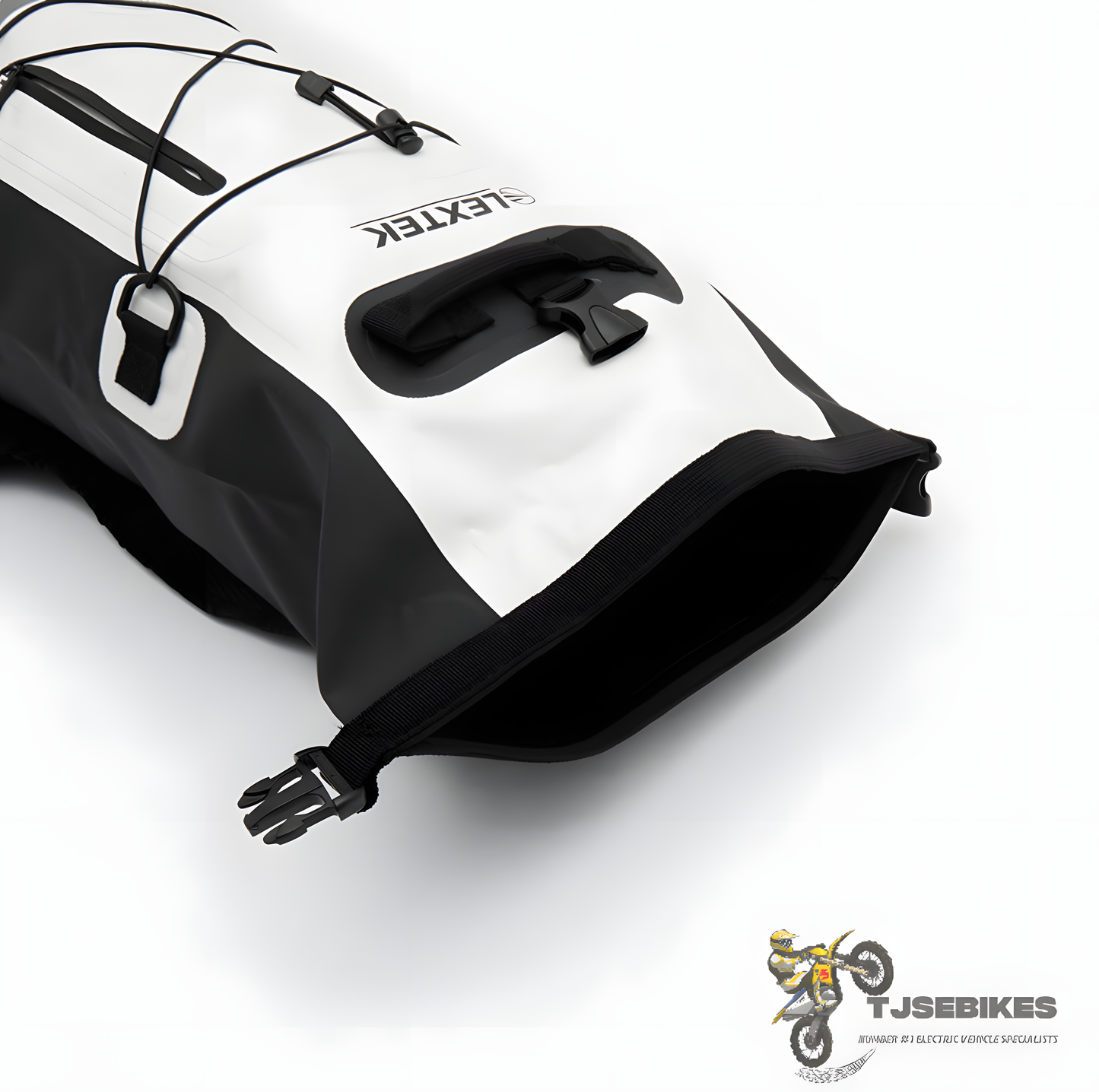 Lextek Waterproof Dry Bag Backpack 30L White/Black