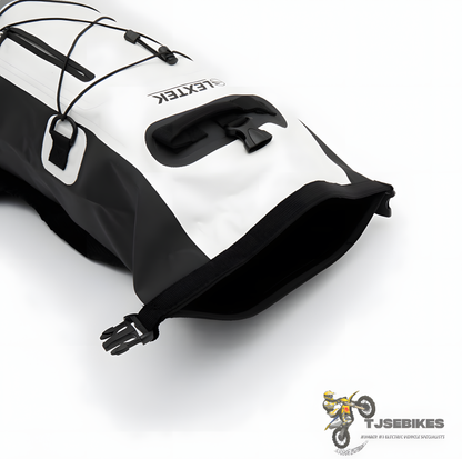 Lextek Waterproof Dry Bag Backpack 30L White/Black