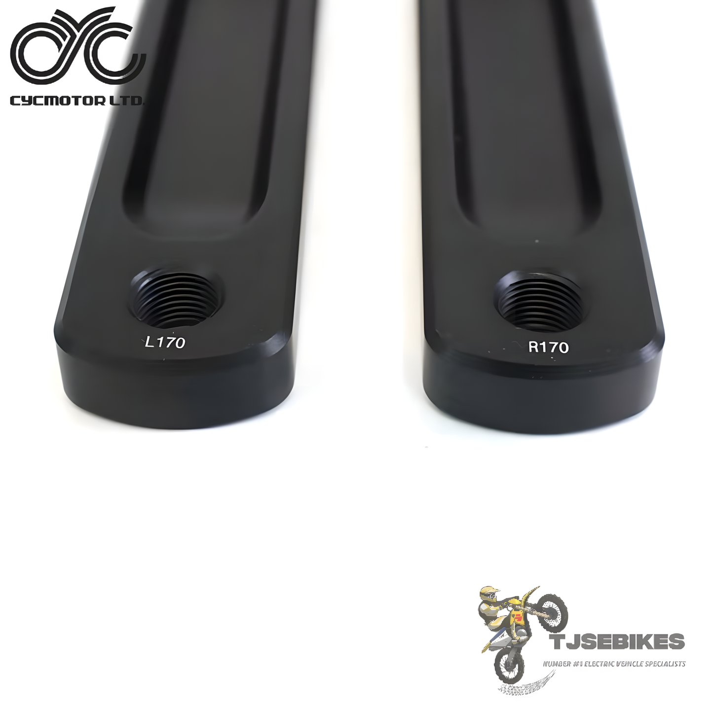 CYC E-Bike Mid-Drive Square Taper Crank Arm Set – CNC Aluminum (165mm / 170mm)