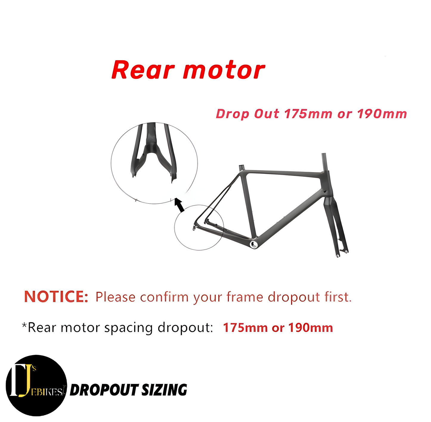 3000W EBIKE HUB Motor wheel 175/190mm Dropout Fat Rear Wheel 20'' 24'' 26''x4.0 Rim (only motor)