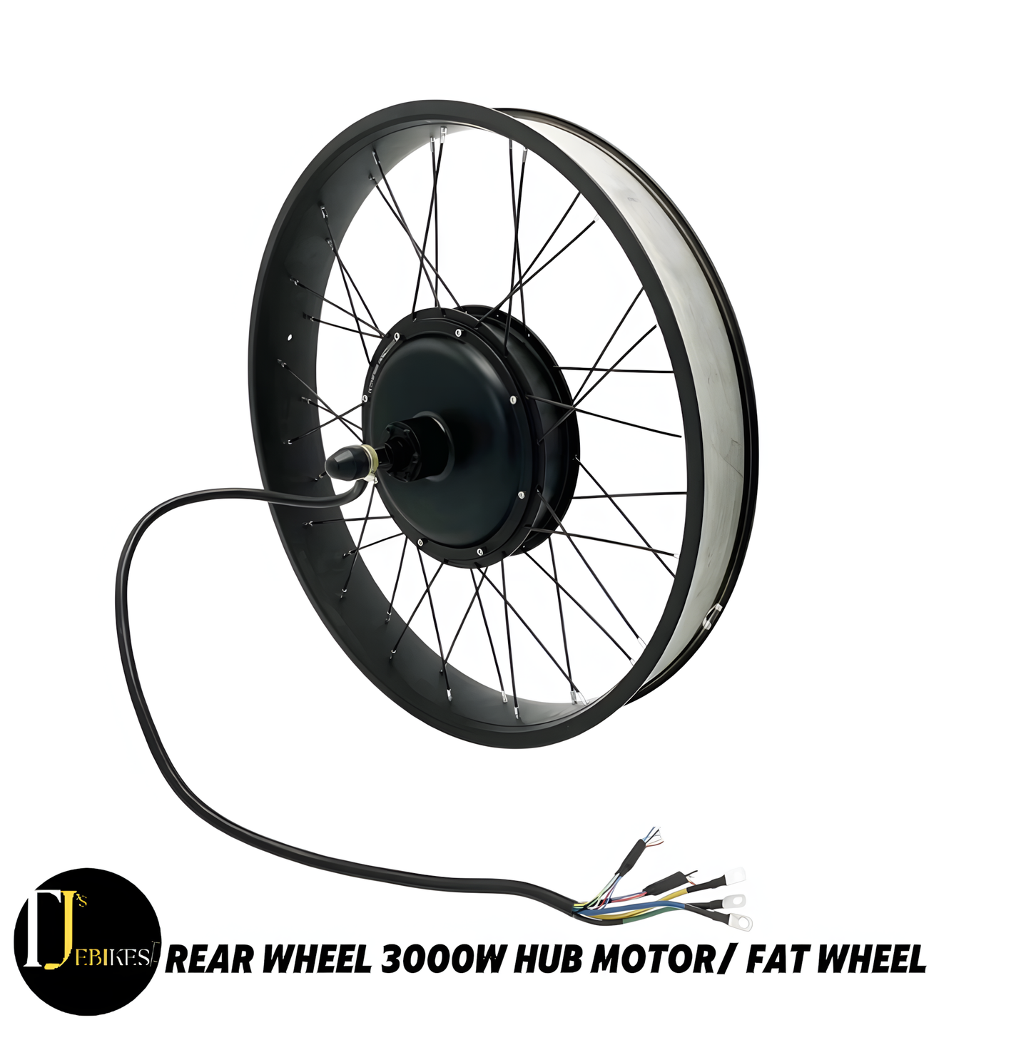 3000W EBIKE HUB Motor wheel 175/190mm Dropout Fat Rear Wheel 20'' 24'' 26''x4.0 Rim (only motor)