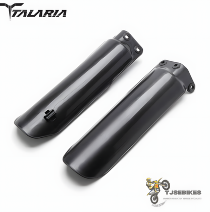 Talaria Blank Fork Protector Pair Black Street Motorcycle Screw-on Painted FRONT