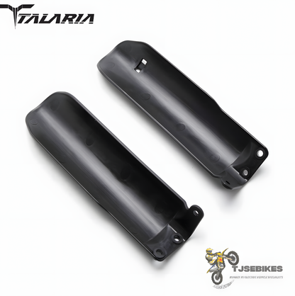 Talaria Blank Fork Protector Pair Black Street Motorcycle Screw-on Painted FRONT