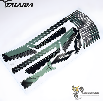 Motorcycle Talaria Graphics Kit Short Tail Dark Green (STCKR274) BNIB STICKERS