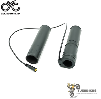 CYC Half Twist Throttle – 3-Pin Julet Female Connector for CYC Mid-Drive eBike Motor Kits
